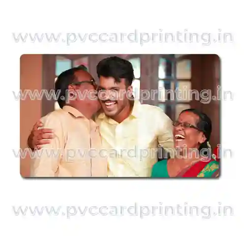 Family Photo on PVC Wallet Card printed on PVC card